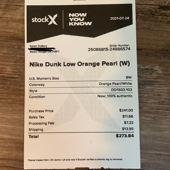 Orange Pearl Dunk Low - Picture 8 of 8